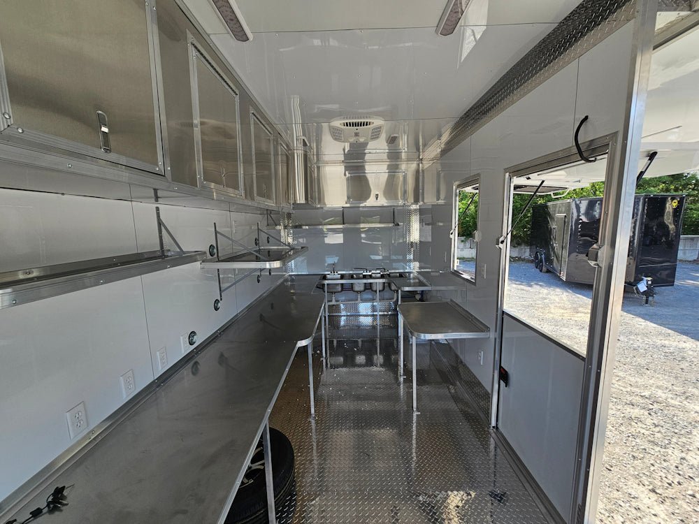 8.5′ X 16′ White Concession Trailer Food Event Catering — photo 11