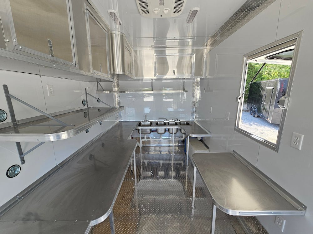 8.5′ X 16′ White Concession Trailer Food Event Catering — photo 12