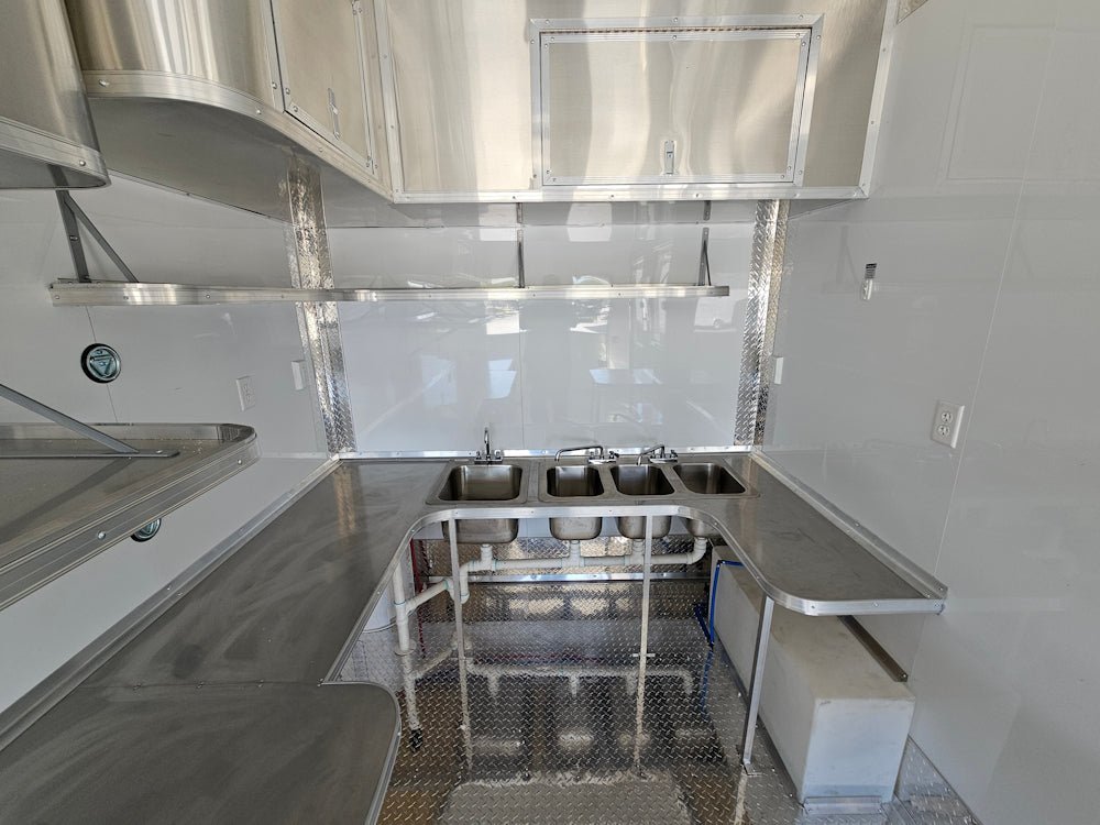 8.5′ X 16′ White Concession Trailer Food Event Catering — photo 13