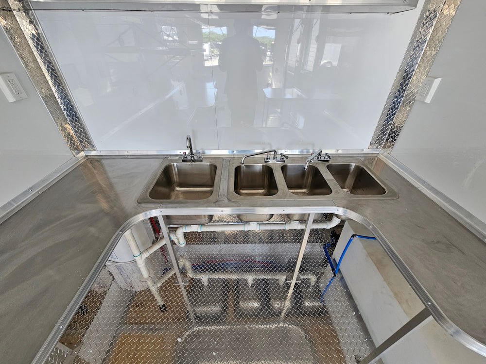 8.5′ X 16′ White Concession Trailer Food Event Catering — photo 14