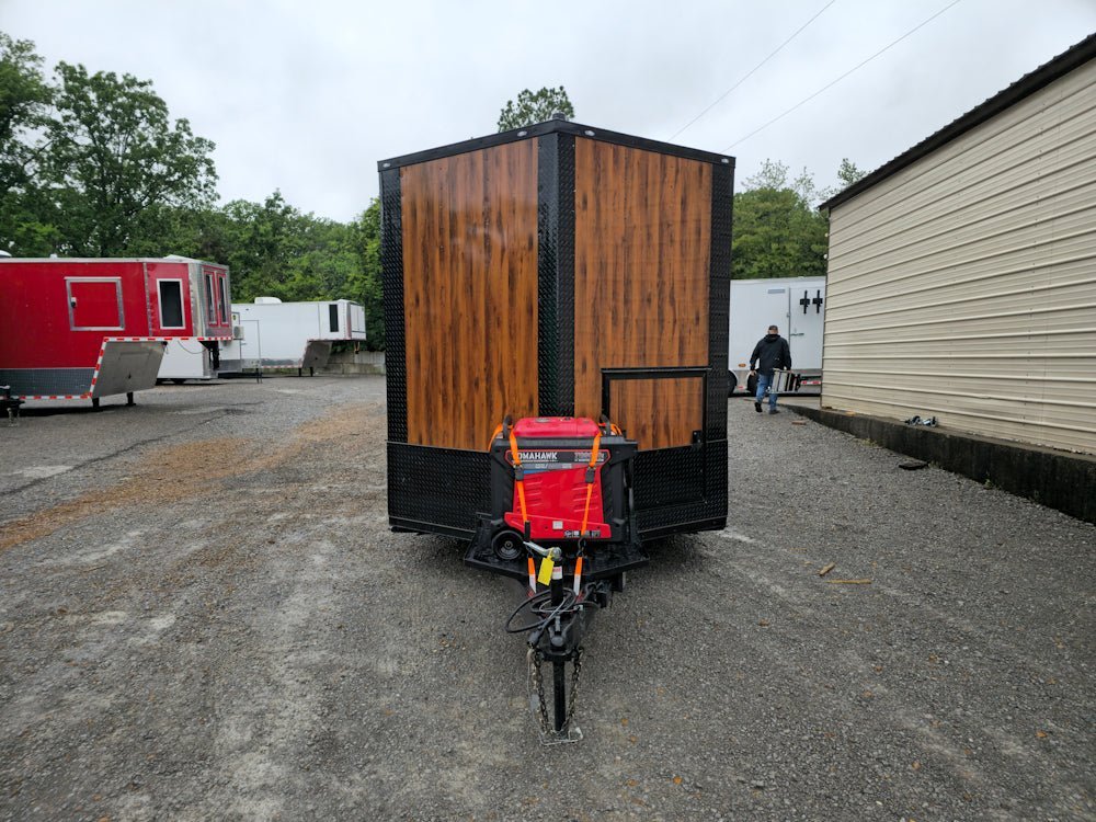 8.5′ X 14′ Wood Grain Concession Trailer Food Event Catering — photo 2