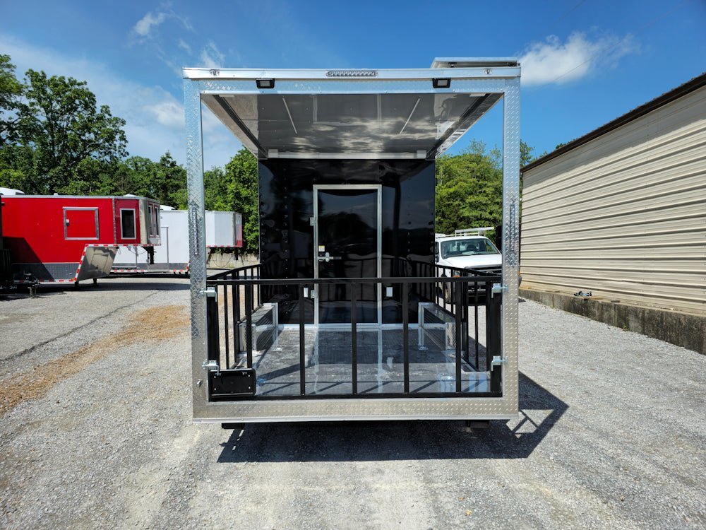 8.5′ X 20′ Black Concession Trailer BBQ Food Event Catering — photo 7