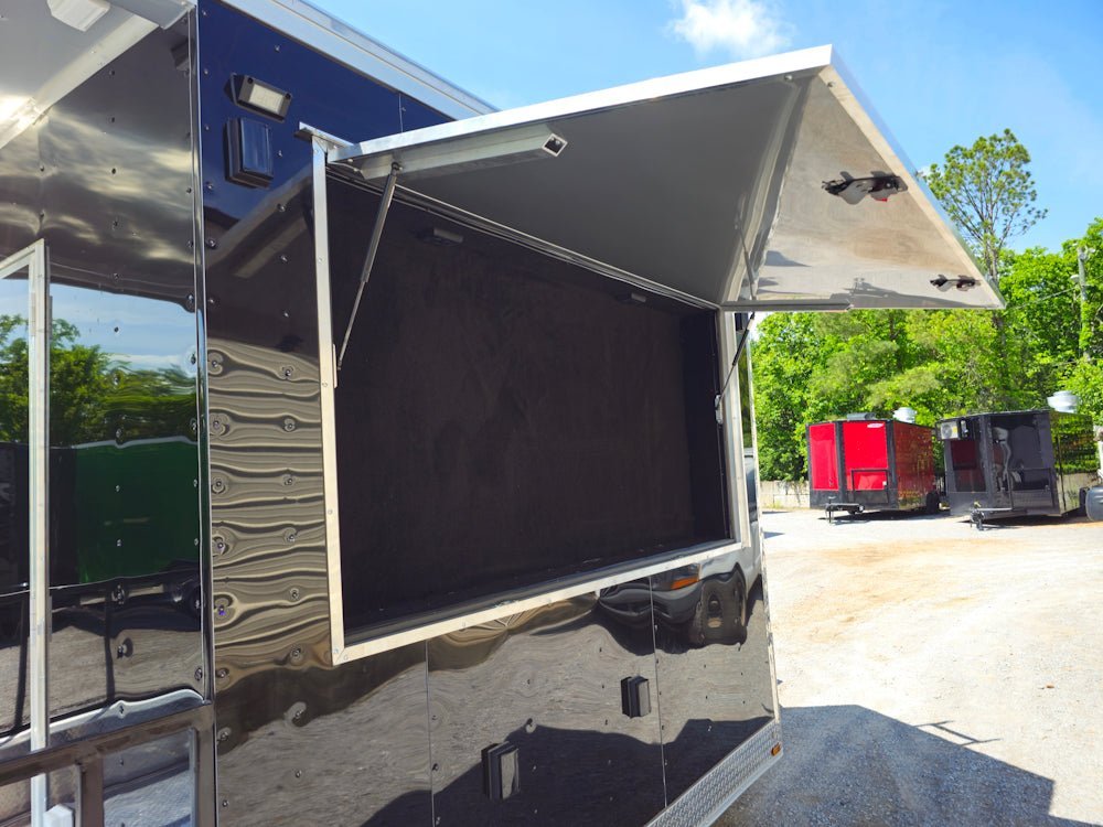 8.5′ X 20′ Black Concession Trailer BBQ Food Event Catering — photo 12