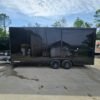 8.5 x 20 blackout porch trailer with tri-side service doors