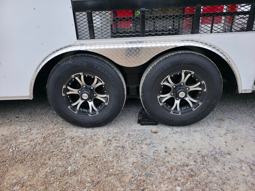 8.5′ X 24′ White Concession Trailer and Toy Hauler With 11 ft BBQ Porch — photo 5