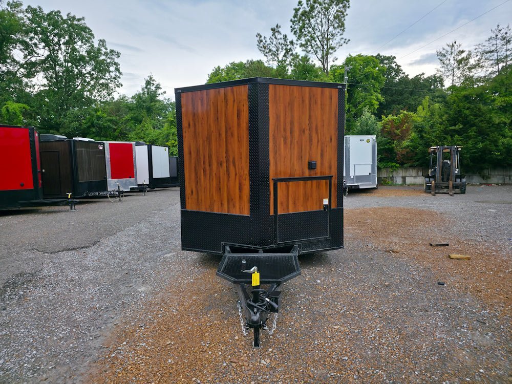 8.5′ X 16′ Elite Concession Trailer Woodgrain W/6′ Porch Event Catering — photo 2