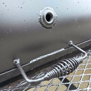 300 gallon BBQ smoker trailer with reverse flow and front charcoal grill - view 13
