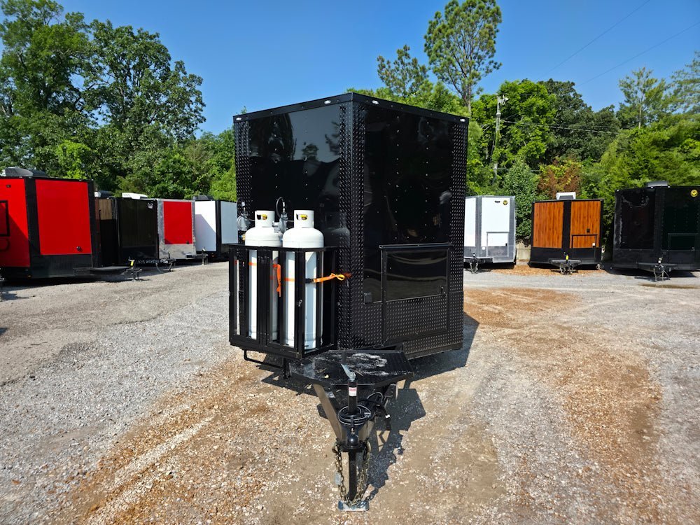 8.5′ X 24′ Black W/ Blackout Concession Trailer Event Vending — photo 2