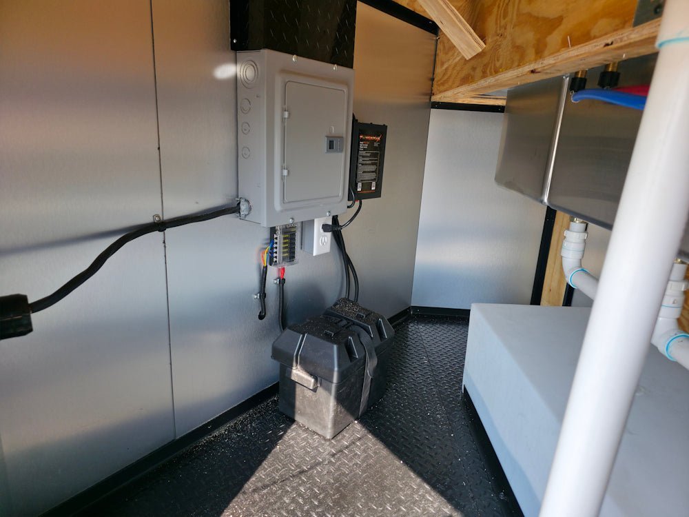 8.5′ X 24′ Black W/ Blackout Concession Trailer Event Vending — photo 6