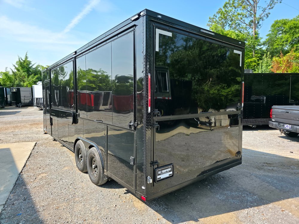 8.5′ X 24′ Black W/ Blackout Concession Trailer Event Vending — photo 11