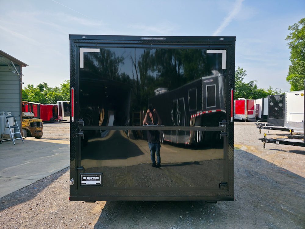 8.5′ X 24′ Black W/ Blackout Concession Trailer Event Vending — photo 12