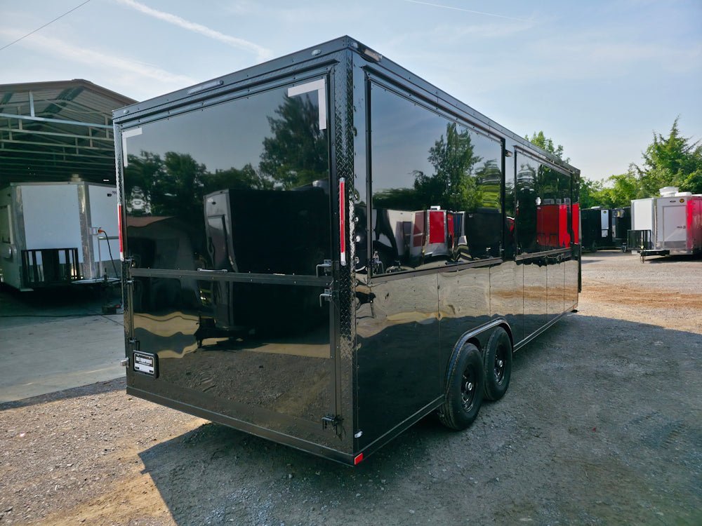 8.5′ X 24′ Black W/ Blackout Concession Trailer Event Vending — photo 13