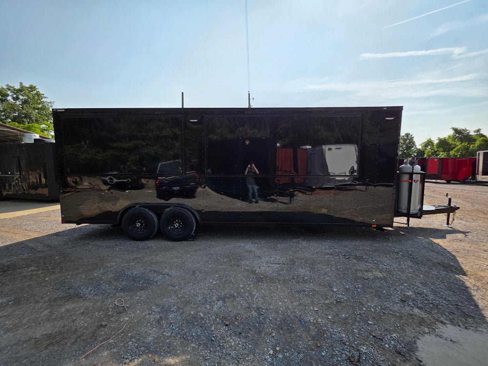 8.5′ X 24′ Black W/ Blackout Concession Trailer Event Vending — photo 14