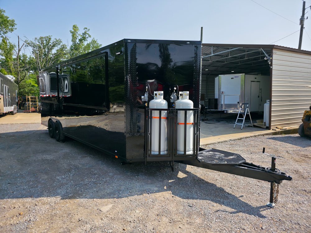 8.5′ X 24′ Black W/ Blackout Concession Trailer Event Vending — photo 15