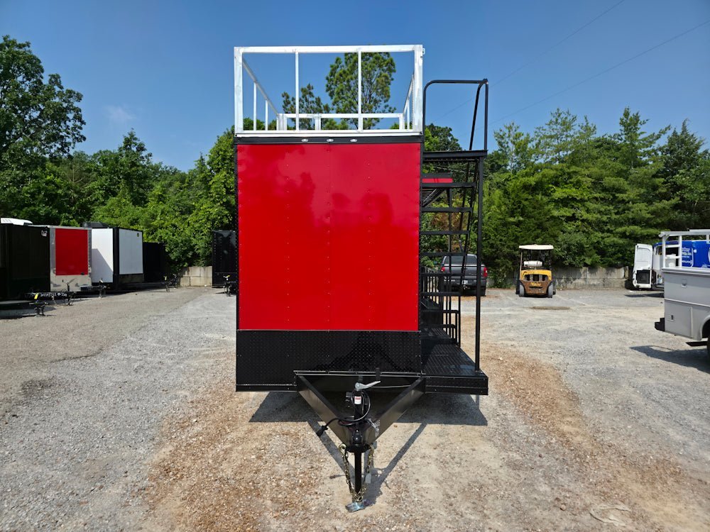 8.5′ X 22′ Red Hybrid Custom Drone and Equipment Trailer Agricultural and Spray — photo 2
