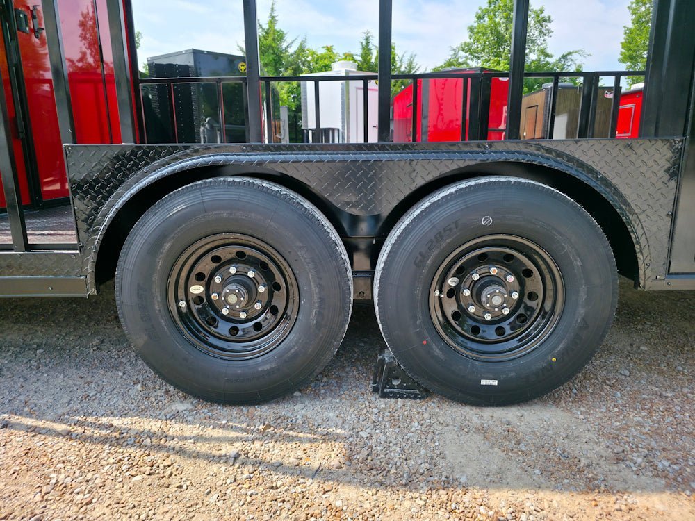 8.5′ X 22′ Red Hybrid Custom Drone and Equipment Trailer Agricultural and Spray — photo 5