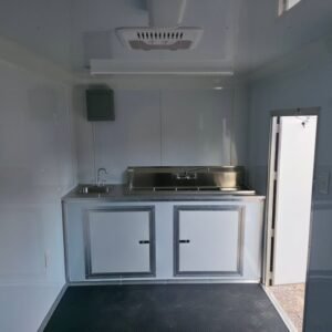 7 x 12 pink concession trailer flat front event unit - view 14