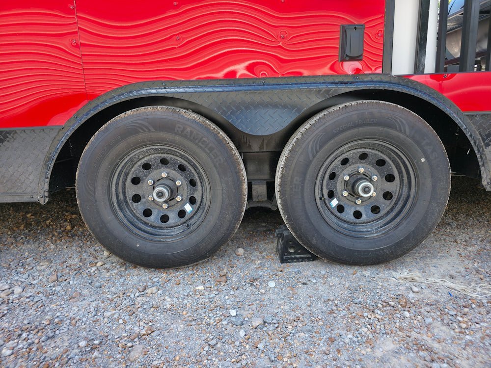 8.5′ X 24′ Red With Blackout BBQ Concession Trailer With 8ft Porch — photo 10