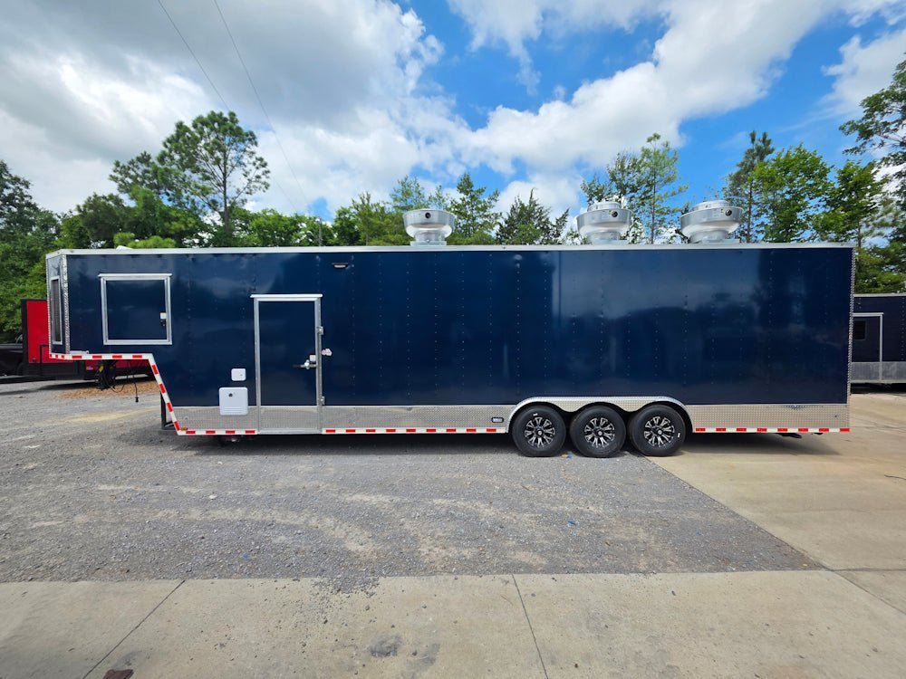 8.5′ X 40′ Indigo Blue Gooseneck Concession Trailer Food Event Catering — photo 4
