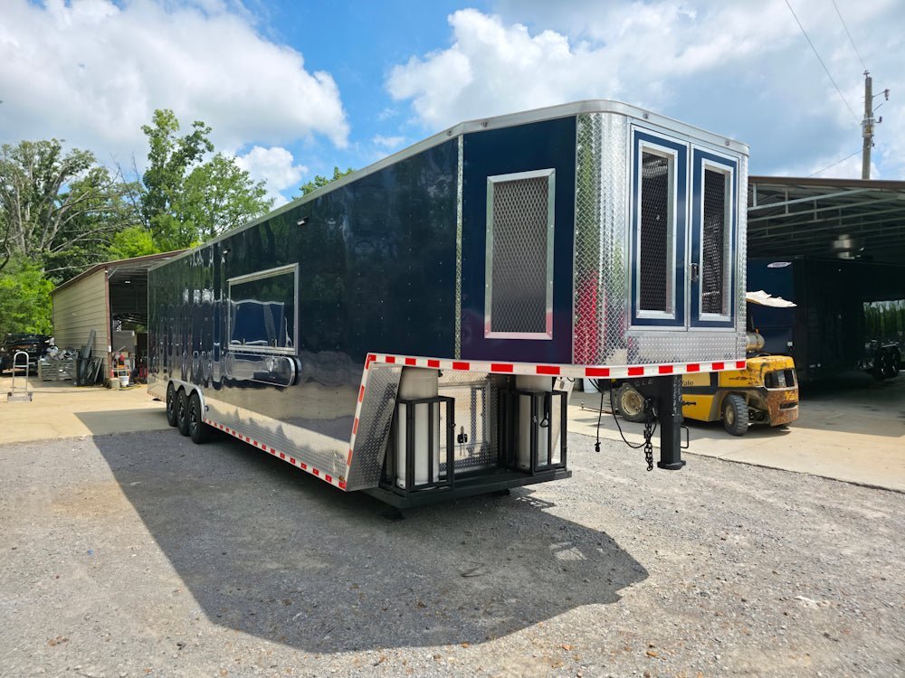 8.5′ X 40′ Indigo Blue Gooseneck Concession Trailer Food Event Catering — photo 10