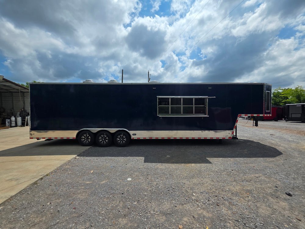 8.5′ X 40′ Indigo Blue Gooseneck Concession Trailer Food Event Catering — photo 12