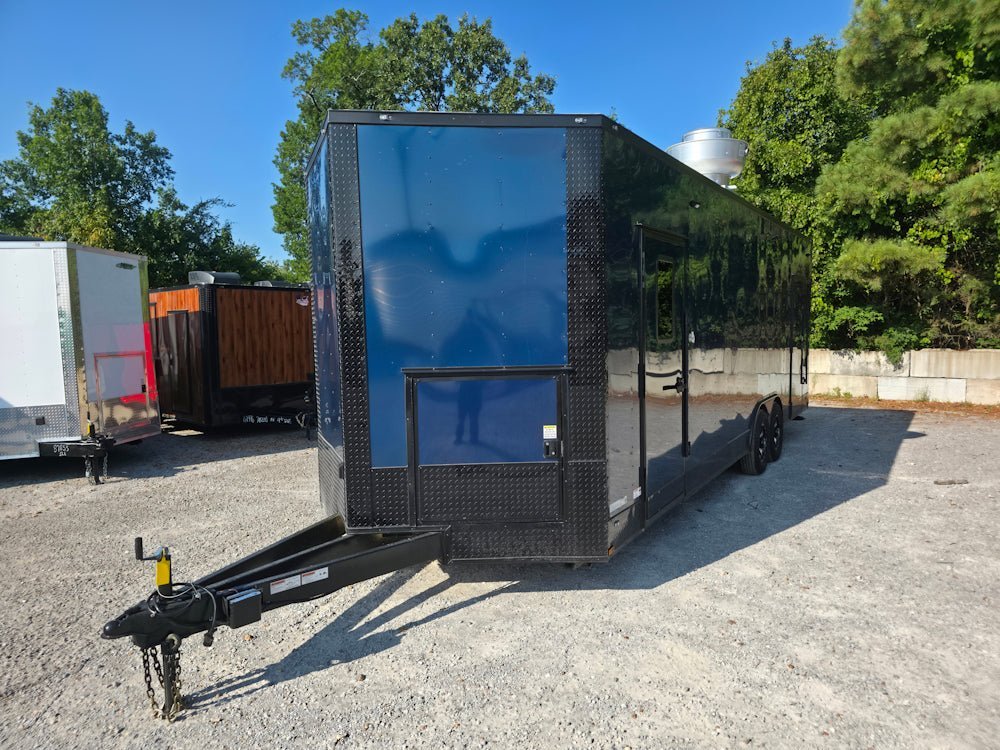 8.5′ X 26′ Indigo Blue Concession Trailer Food Event Catering — photo 3