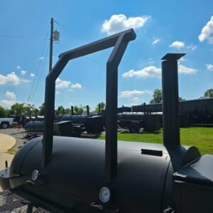 250 gallon charkettle smoker with tongue-mounted charcoal grill - view 11
