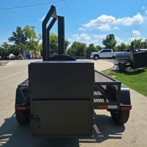250 gallon charkettle smoker with tongue-mounted charcoal grill - view 8
