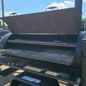 250 gallon charkettle smoker with tongue-mounted charcoal grill - view 9