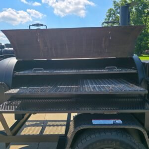 250 gallon charkettle smoker with tongue-mounted charcoal grill - view 10
