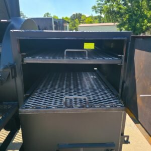 250 gallon charkettle smoker with tongue-mounted charcoal grill - view 13