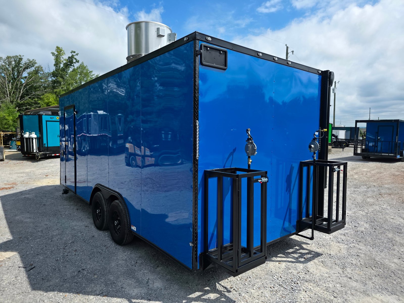 8.5′ X 20′ Cobalt Blue Concession Trailer Food Event Catering — photo 7