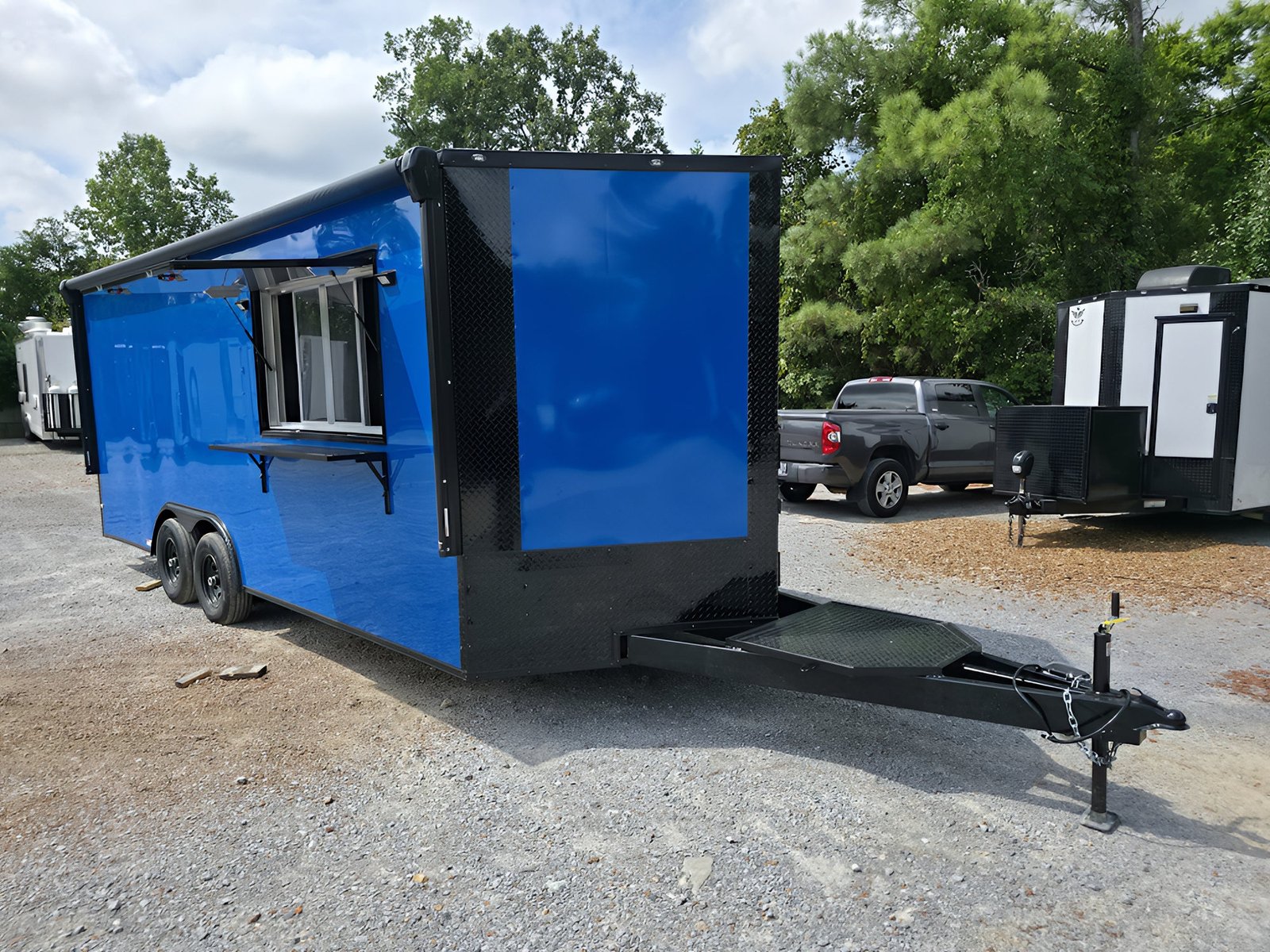 8.5′ X 20′ Cobalt Blue Concession Trailer Food Event Catering — photo 13