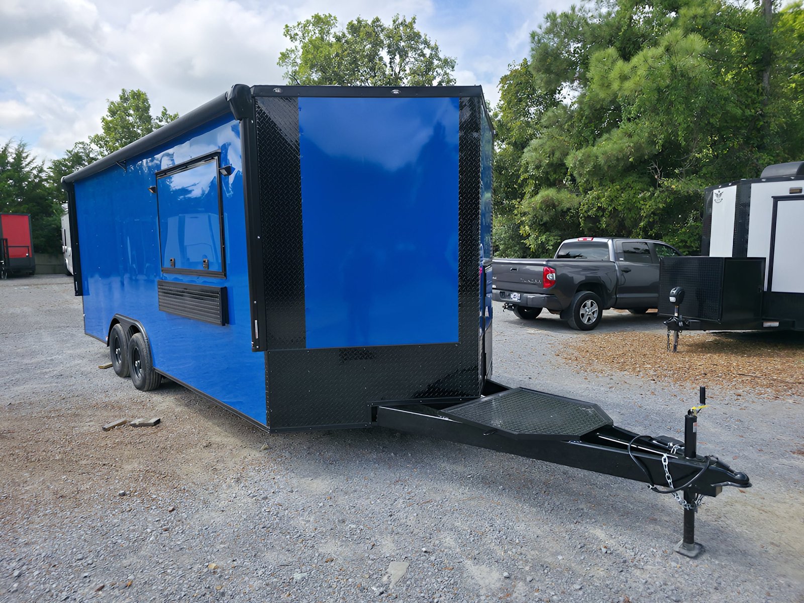 8.5′ X 20′ Cobalt Blue Concession Trailer Food Event Catering — photo 12