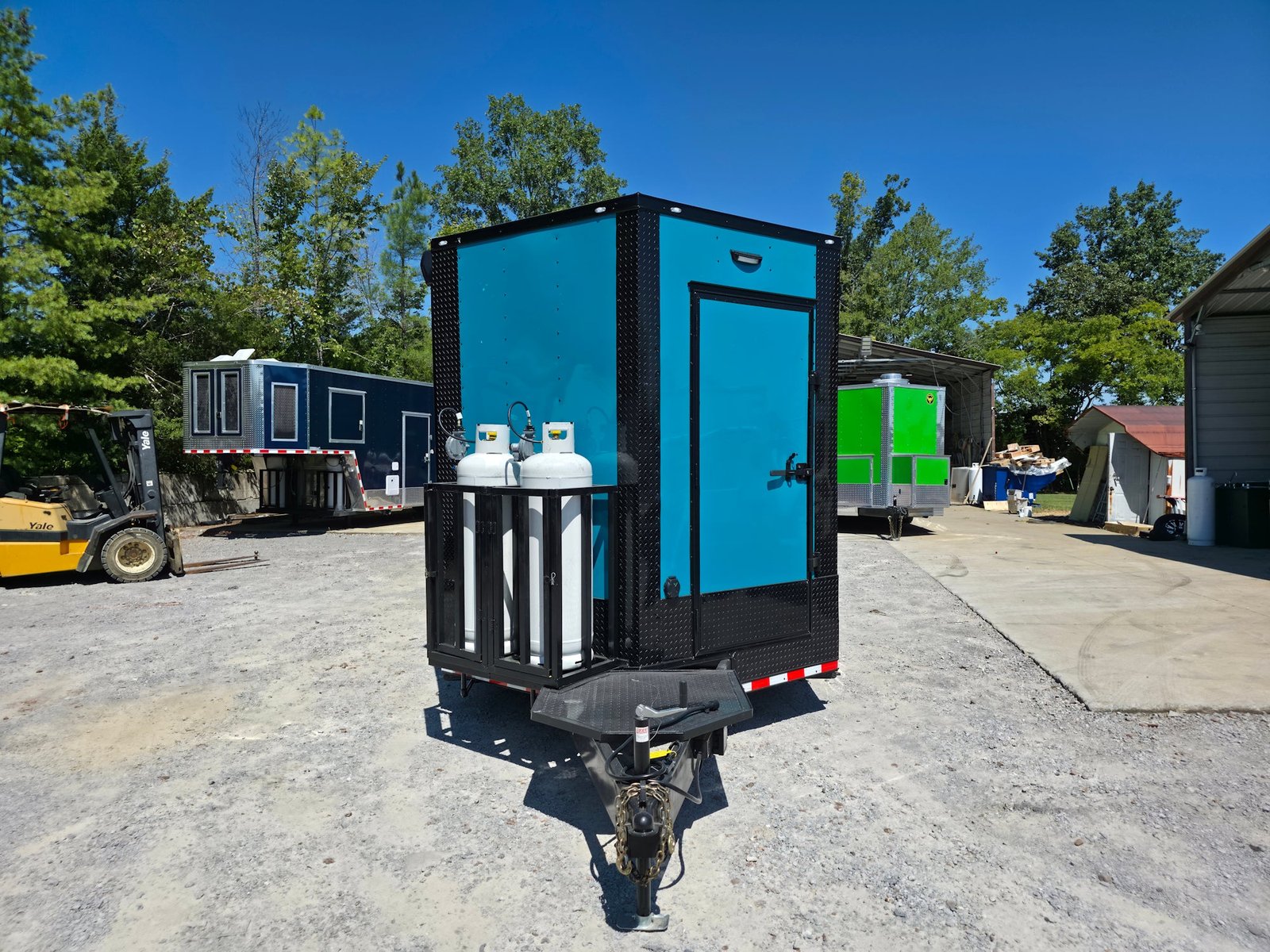 8.5′ X 28′ Teal Green Custom Concession Trailer Food Event Catering — photo 2