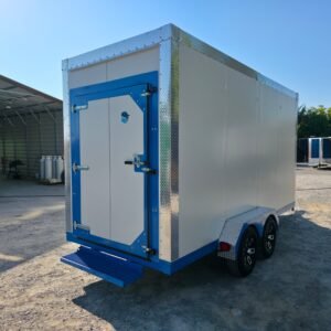 7 x 16 Refrigerated Trailer mobile cooler and freezer with generator - view 7