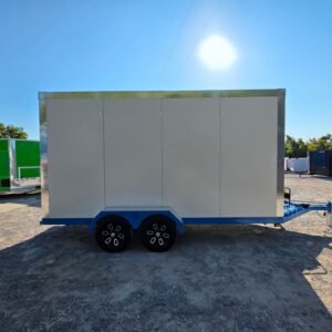 7 x 16 Refrigerated Trailer mobile cooler and freezer with generator - view 8