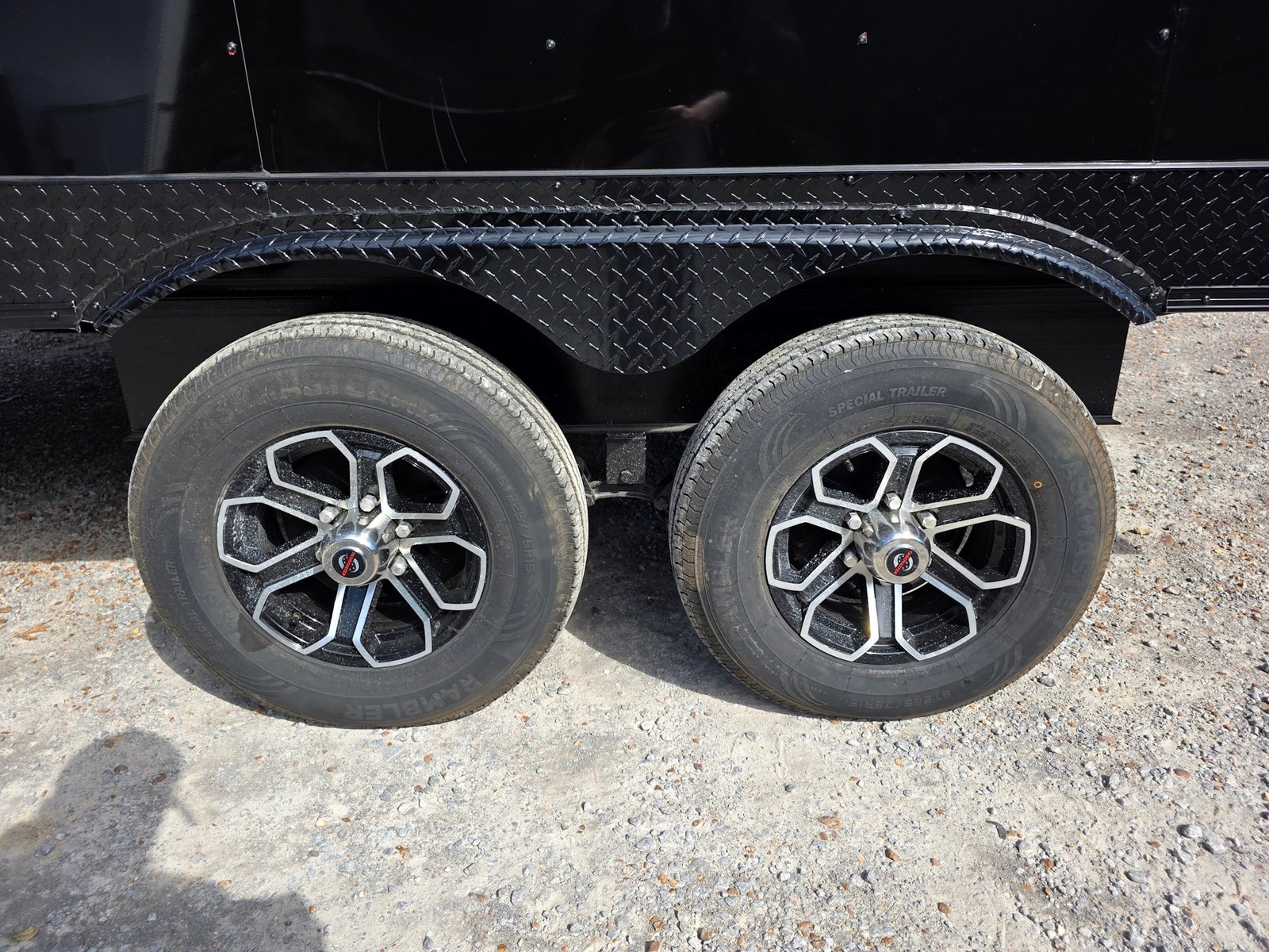 8.5′ X 14′ Black With Blackout Custom Stage Trailer — photo 5