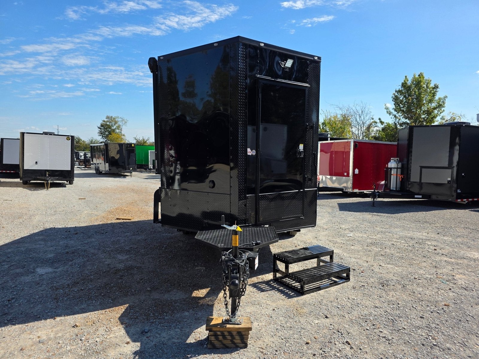 8.5′ X 14′ Black With Blackout Custom Stage Trailer — photo 15