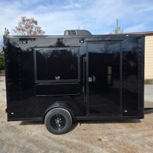 7 x 12 flat front concession trailer mobile kitchen - view 9