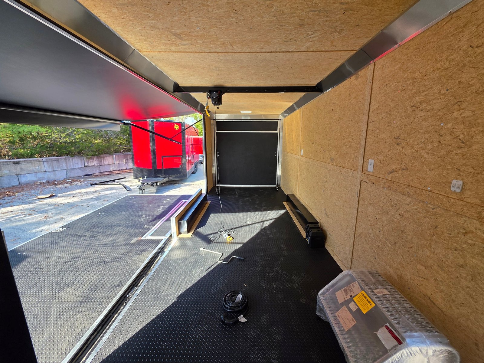 8.5′ X 24′ Charcoal Grey Custom Stage Trailer — photo 10