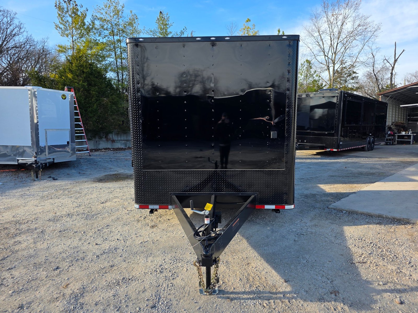 8.5′ X 30′ Custom Black With Blackout Tailgate Trailer — photo 2