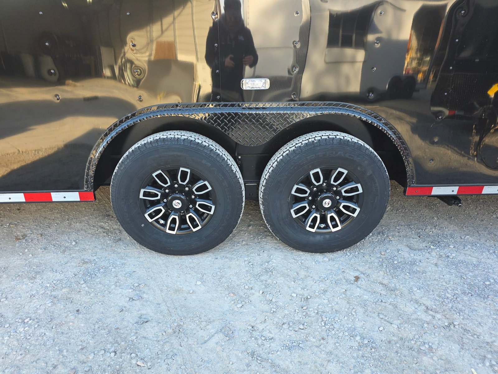 8.5′ X 30′ Custom Black With Blackout Tailgate Trailer — photo 5