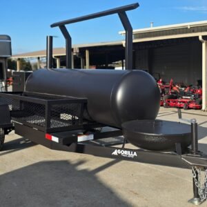 330 gallon charkettle smoker with double cooking racks - view 8