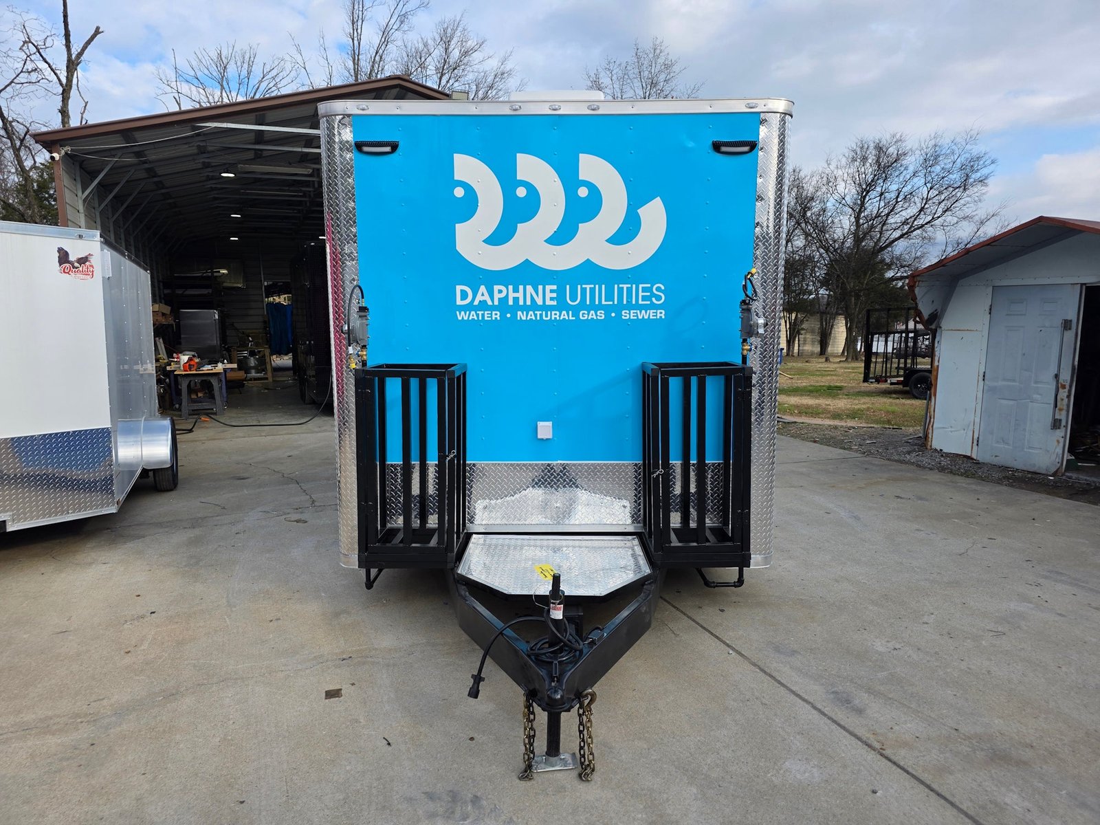 8.5′ X 16′ Custom Concession Trailer White Food Event Catering with appliances — photo 2