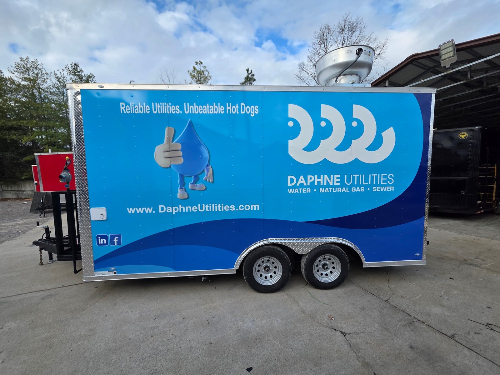 8.5′ X 16′ Custom Concession Trailer White Food Event Catering with appliances — photo 4