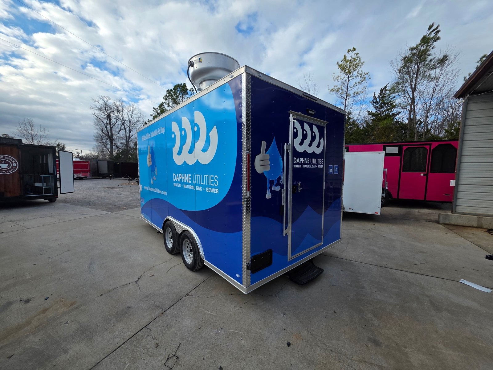 8.5′ X 16′ White Concession Trailer Food Event Catering — photo 6