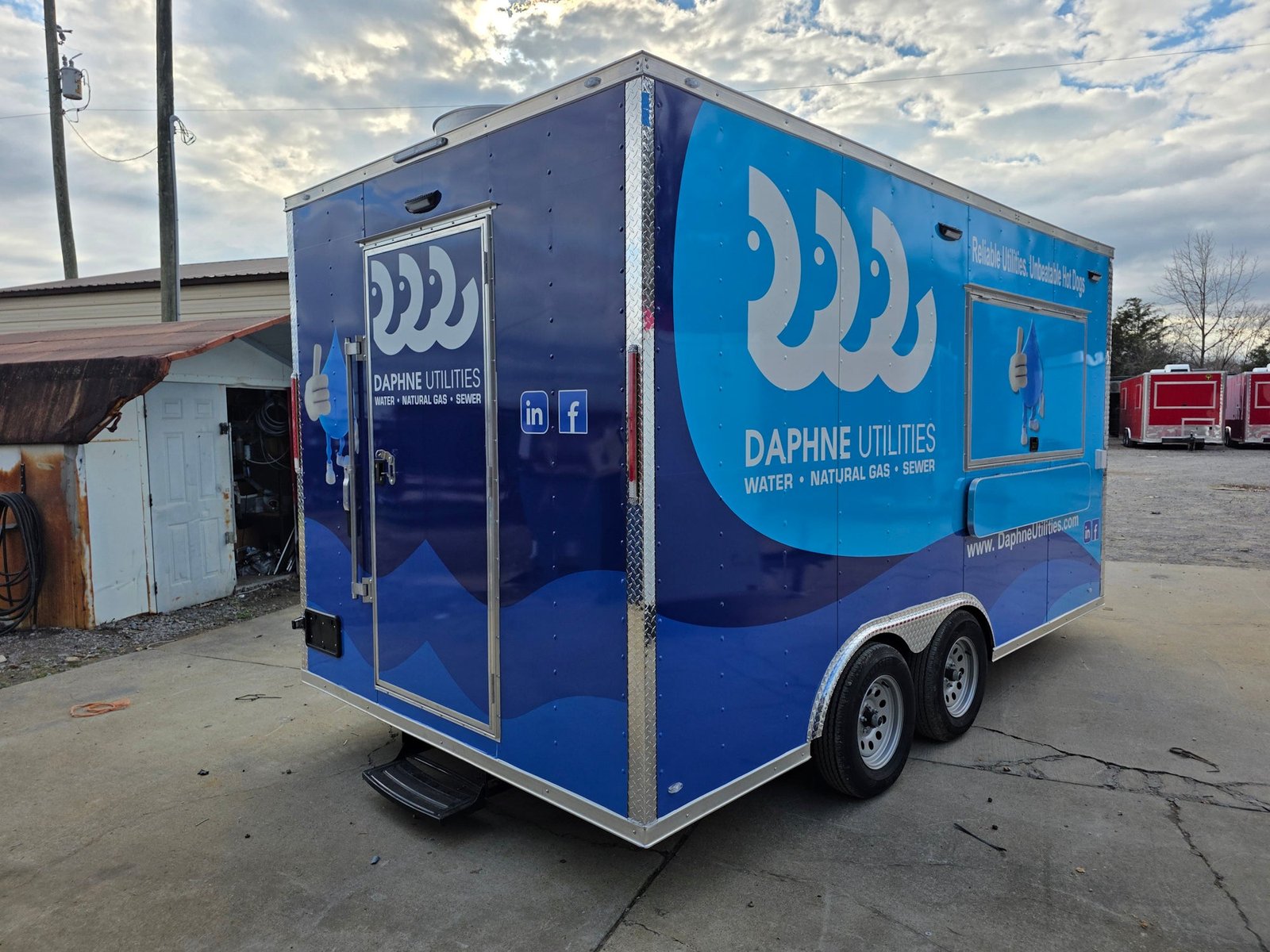 8.5′ X 16′ Custom Concession Trailer White Food Event Catering with appliances — photo 8