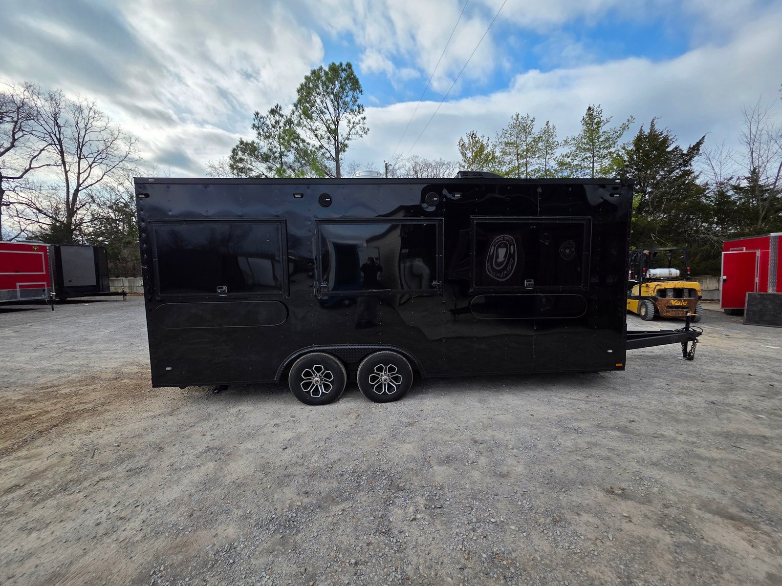 8.5′ X 20′ Black With Blackout Concession Trailer Food Event Catering — photo 10