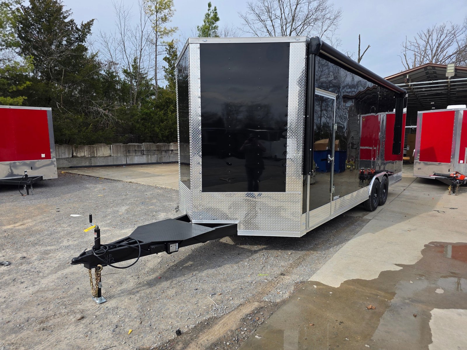 8.5′ x 24′ Custom Black Stage Event Trailer w/ 16′ Stage — photo 3